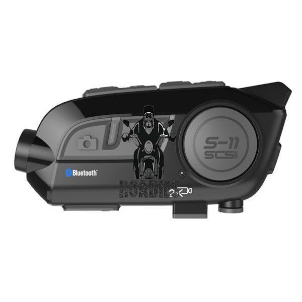 SCS - S11 Motorcycle Helmet Bluetooth Intercom | 4 Rider Conference | Sony 2K Action Cam | Mic Switch For V Blogger |