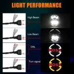 7 inch BOSS Projector LED Headlight With Yellow White DRL For Motorcycle Jeep