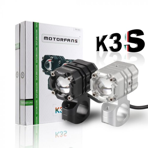 Original MOTORFANS K3S Dual Mode LED Aux Lights Complete Kit for All Motorcycles