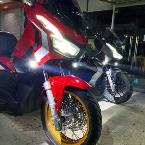 Original MOTORFANS K3S Dual Mode LED Aux Lights Complete Kit for All Motorcycles