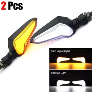 4PC Smoke Lava L Shape LED indicators