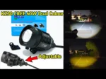 LIU HJG CREE KZ30 Dual Color Yellow + White Light With Zoom Adjustment Lock Fog Light 1PC