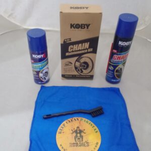 KOBY Chain Maintenance Kit Chain Cleaner Chain Lube Brush Cloth