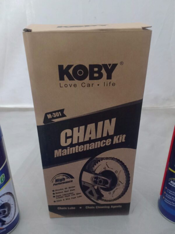KOBY Chain Maintenance Kit Chain Cleaner Chain Lube Brush Cloth