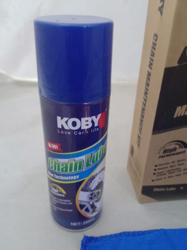 KOBY Chain Maintenance Kit Chain Cleaner Chain Lube Brush Cloth