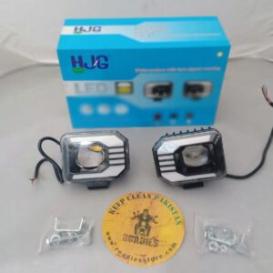 HJG F2D Cree LED Yellow plus White Fog Lights With Yellow and Red Indicators DRL