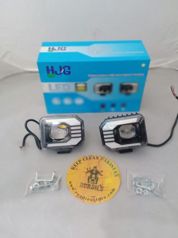 HJG F2D Cree LED Yellow plus White Fog Lights With Yellow and Red Indicators DRL