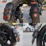 Motorcycle Rear Fender Single Arm Mud Flap with Reflector