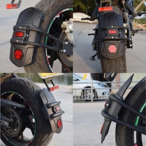 Motorcycle Rear Fender Single Arm Mud Flap with Reflector