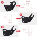 Motorcycle Rear Fender Single Arm Mud Flap with Reflector