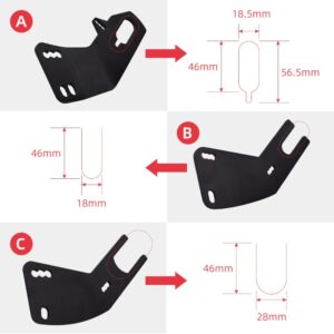 Motorcycle Rear Fender Single Arm Mud Flap with Reflector