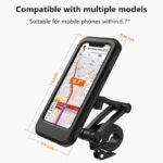 360 Adjustable Mobile Holder Magnetic 4-7 Inch Waterproof Case For Bike Motorcycle Handlebar