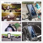 360 Adjustable Mobile Holder Magnetic 4-7 Inch Waterproof Case For Bike Motorcycle Handlebar