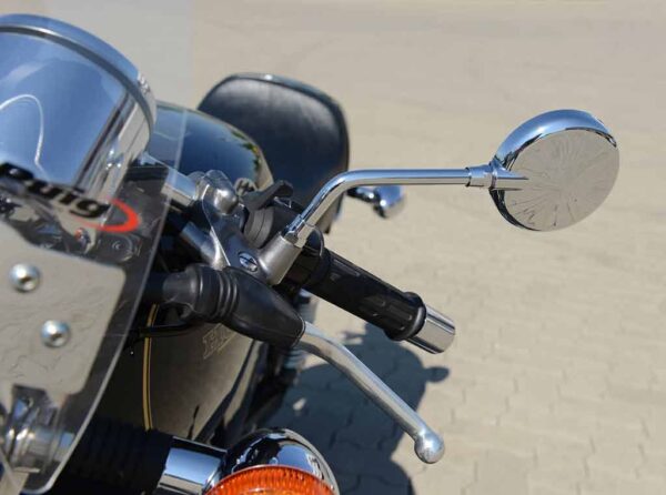 Universal Motorcycle Chrome Round Mirrors High Quality