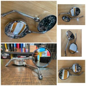 Universal Motorcycle Chrome Round Mirrors High Quality