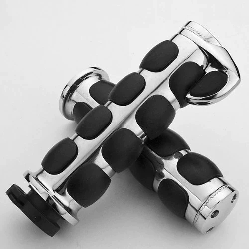 Motorcycle Chopper Cafe Racer CNC Chrome High Quality handle Grips