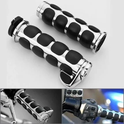 Motorcycle Vintage Copper Bobber Classic Harley Davidson Cafe Racer CNC Chrome handle Grips Double Throttle