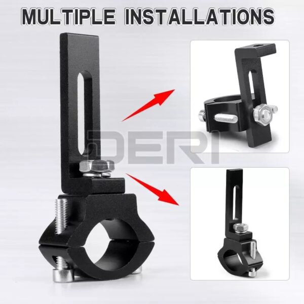 Motorcycle LED Extension Clamps Brackets for safe Guard Handle Shocks
