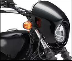 Motorcycle Cafe Racer Headlight Cowling with Grill windshield