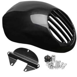 Motorcycle Cafe Racer Headlight Cowling with Grill windshield