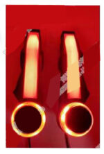 Motorcycle Bar end inserts with Neon LED light