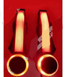 Motorcycle Bar end inserts with Neon LED light