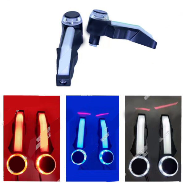 Motorcycle Bar end inserts with Neon LED light