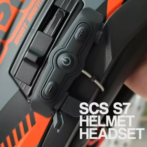 SCS S-7 EVO SOLO Motorcycle Helmet Bluetooth Intercom Device Handsfree Calls Music