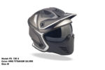 FASEED FS-726 X HWS TITANIUM SILVER Detachable Skull Mask Street Fighter Army Green Motorcycle Helmet