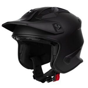 FASEED FS-726 X Skull Street Fighter Matt Black Motorcycle Helmet