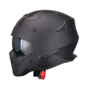 FASEED FS-726 X Skull Street Fighter Matt Black Motorcycle Helmet