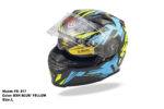 FASEED FS-817 BXH BLUE YELLOW Full Face Dual Visor Pinlock Ready Motorcycle Helmet