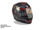 FASEED FS-817 Black Red Full Face Dual Visor Pinlock Ready Motorcycle Helmet