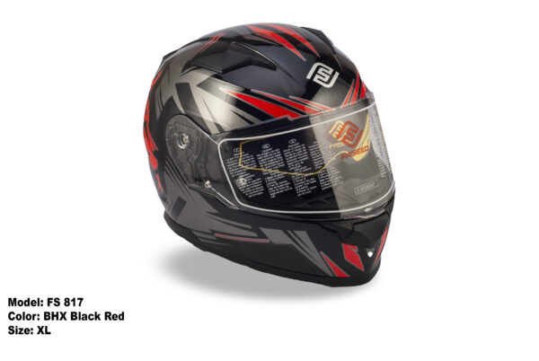 FASEED FS-817 Black Red Full Face Dual Visor Pinlock Ready Motorcycle Helmet