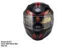 FASEED FS-817 Black Red Full Face Dual Visor Pinlock Ready Motorcycle Helmet