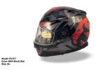 FASEED FS-817 Black Red Full Face Dual Visor Pinlock Ready Motorcycle Helmet