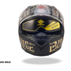 FASEED FS-817 ZMH BLACK GOLD Full Face Dual Visor Pinlock Ready Motorcycle Helmet