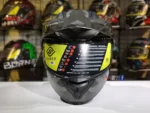 FASEED FS-909 Matt Grey Silver Black Adventure Modular Helmet Dual Lens Built-in Visor With Motocross Peak & Pinlock INCLUDED