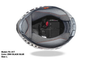FASEED FX-817 FS-817 ZHM Matt Black Blue Full Face Dual Visor Pinlock Ready Motorcycle Helmet