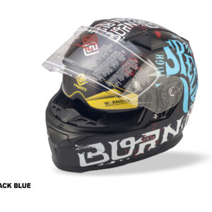 FASEED FX-817 FS-817 ZHM Matt Black Blue Full Face Dual Visor Pinlock Ready Motorcycle Helmet