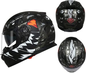 FASEED FX-817 Full Face Dual Visor Ready Pin