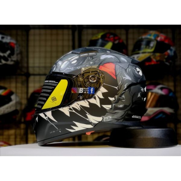 FASEED FX-817 Godzilla Titanium Full Face Dual Visor Pinlock Ready Motorcycle Helmet