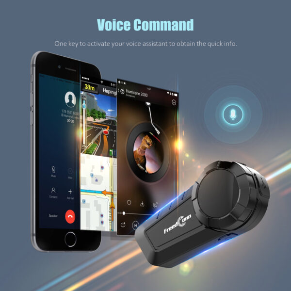 FreedConn KyPro Helmet Bluetooth Intercom Dervice With Music Sharing