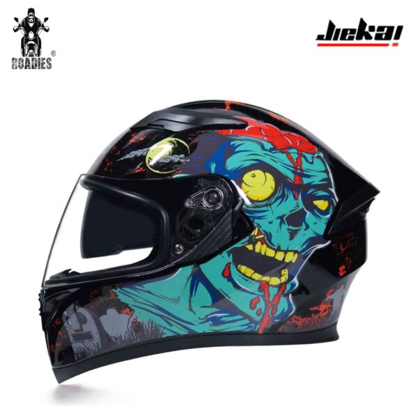 JIEKAI JK-316 Zombie Full Face Dual Visor Helmet DOT CERTIFIED