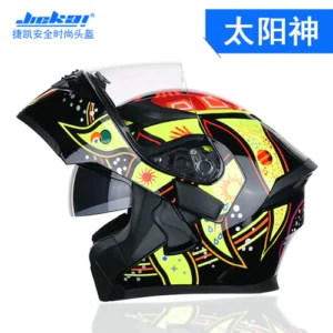 JIEKAI JK-902 Art Uplift Dual Visor Helmet DOT