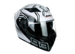 JIEKAI JK-902 Q7-93 White Black Uplift Dual Visor Helmet DOT