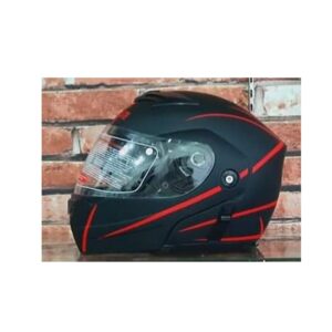 Jiekai JK-111 RED BLUE GREEN BLACK Helmet – Flip Up – Dual Visor Motorcycle Helmet