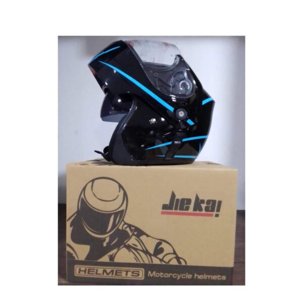 Jiekai JK-111 RED BLUE GREEN BLACK Helmet – Flip Up – Dual Visor Motorcycle Helmet