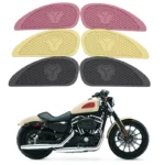 Motorcycle Cafe Racer Side Fuel Tank Pads Rubber Stickers Protector Sheath Knee Grip Protector