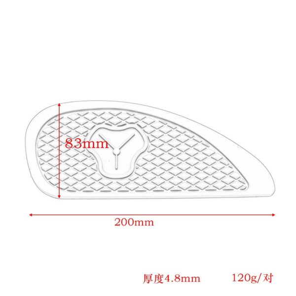 Motorcycle Cafe Racer Side Fuel Tank Pads Rubber Stickers Protector Sheath Knee Grip Protector